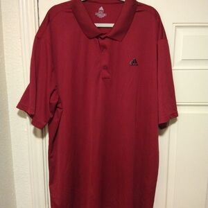 Adidas Prime Green Short Sleeve Polo Shirt Men's sz 3XLT.